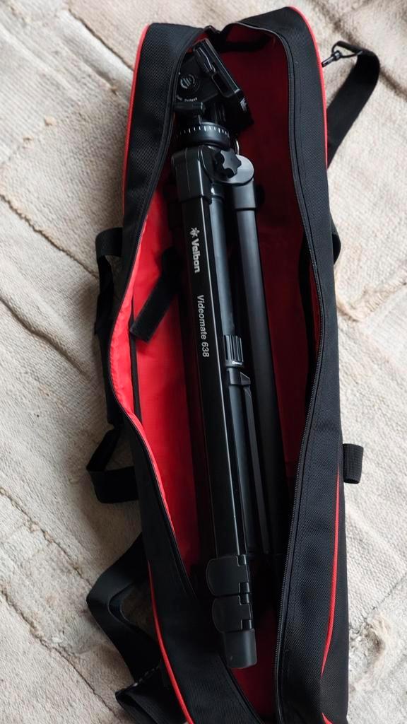 Foto en video statief Velbon Videomate 638, Audio, Tv en Foto, Fotografie | Statieven en Balhoofden, Zo goed als nieuw, Ophalen