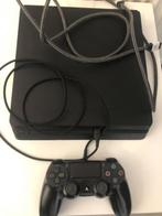 Playstation 4 Slim + 8K HDMI Cable, 500 GB, Ophalen of Verzenden, Zo goed als nieuw, Met 1 controller