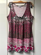 Débardeur marron à fleurs roses Patrice Breal - Taille 3 *, Sans manches, Taille 38/40 (M), Enlèvement ou Envoi, Rose