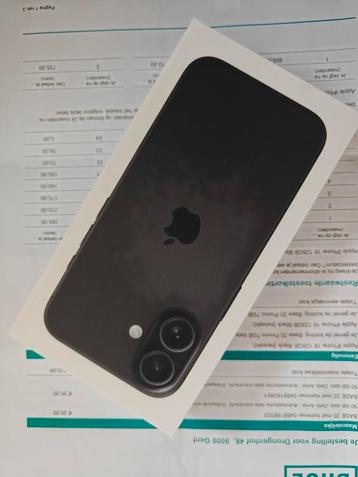 Iphone 16 neuf scellé, Enlèvement ou Envoi, Comme neuf, Noir
