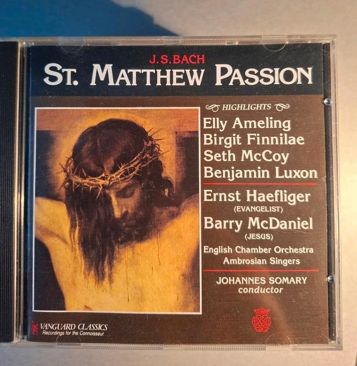 Cd. J.S. Bach. Matthew Passion. (Vanguard Classics)., Cd's en Dvd's, Cd's | Klassiek, Zo goed als nieuw, Ophalen of Verzenden