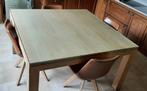Eettafel massief lichte eik 140x140cm, Huis en Inrichting, Tafels | Eettafels, Ophalen, Eikenhout, Vierkant, Zo goed als nieuw