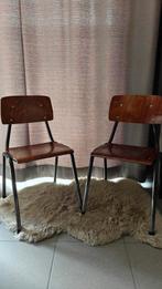 2 Retro schoolstoeltjes kleuter, Huis en Inrichting, Ophalen, Gebruikt