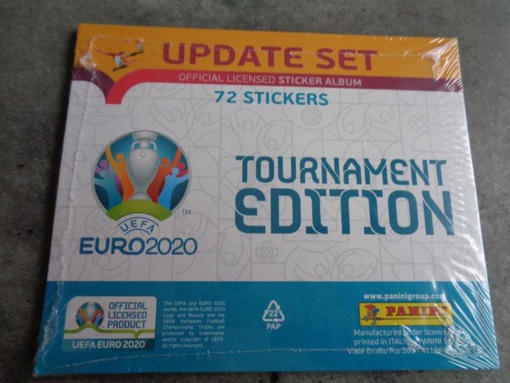 PANINI voetbal stickers EURO 2020 . UPDATE SET 72 STICKERS, Hobby en Vrije tijd, Stickers en Plaatjes, Verzenden