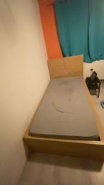 Lit 1place complet à vendre, 90 cm, Beige, Enlèvement, Une personne