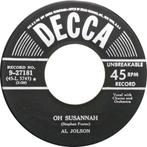 Al Jolson ‎– Oh Susannah / De Camptown Races  '7, 7 inch, Single, Ophalen of Verzenden, Zo goed als nieuw