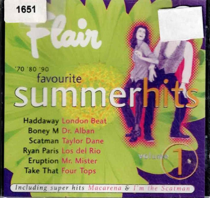 cd   -   Flair Favourite Summerhits '70 '80 '90 - Volume 1, Cd's en Dvd's, Cd's | Overige Cd's, Ophalen of Verzenden