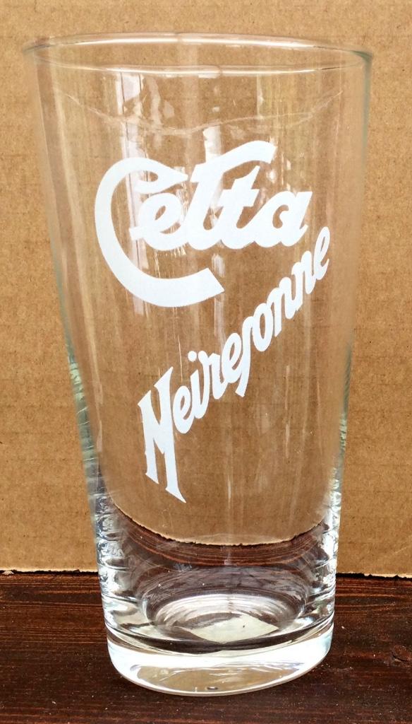 Bier brouwerij Meiresonne wit Gent Celta witte tekst, Ophalen of Verzenden, Zo goed als nieuw