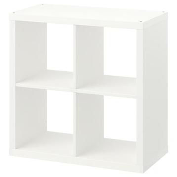 KALLAX - Armoire ouverte, blanche, 77x77cm avec 2 tiroirs, 25 à 50 cm, Comme neuf, Enlèvement, Avec tiroir(s)