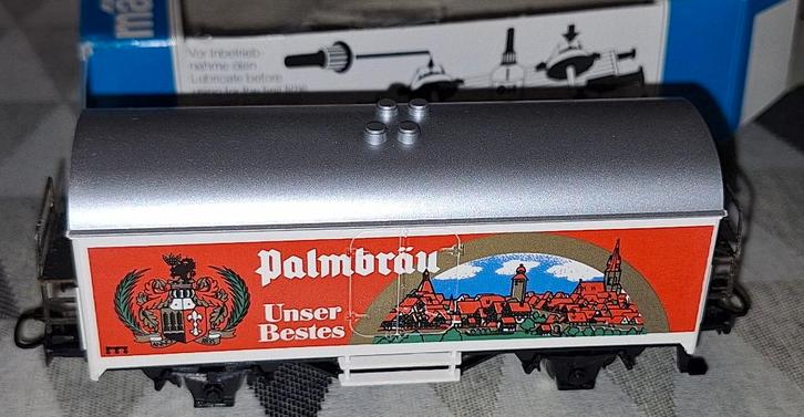 Märklin HO set van 3 Duitse bierwagons, Hobby en Vrije tijd, Modeltreinen | H0, Zo goed als nieuw, Wagon, Märklin, Ophalen of Verzenden