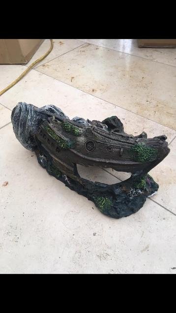Nieuw scheepswrak voor decoratie in aquarium, Enlèvement ou Envoi, Neuf, Élément de décoration