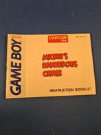 Game Boy - Mickey's Dangerous Chase handleiding (NTSC), Hobby en Vrije tijd, Verzamelkaartspellen | Pokémon, Verzenden, Zo goed als nieuw