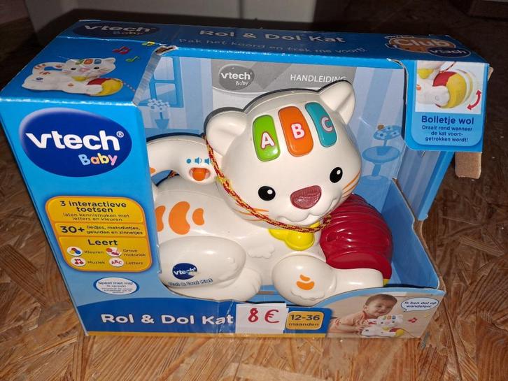 V-Tech Baby "Rol en Dol kat" vanaf 12 maanden, Kinderen en Baby's, Speelgoed | Vtech, Gebruikt, Ophalen