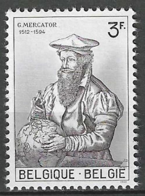 Belgie 1962 - Yvert/OBP 1213 - Mercator (PF), Postzegels en Munten, Postzegels | Europa | België, Postfris, Postfris, Verzenden