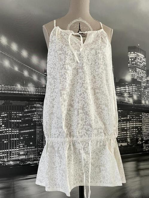 zomers witte blouse topje Miss Captain 42, Kleding | Dames, Topjes, Zo goed als nieuw, Maat 42/44 (L), Wit, Zonder mouw, Verzenden