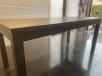 Strakke eettafel, zwart, Huis en Inrichting, Tafels | Eettafels, Ophalen, Zo goed als nieuw
