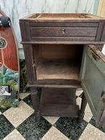 Massief houten nachtkastje - te renoveren, Huis en Inrichting, Kasten | Secretaires, Ophalen, Gebruikt