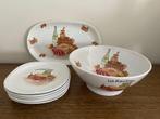 Vintage racletteservies 8-delig, Antiek en Kunst, Antiek | Servies compleet, Ophalen of Verzenden