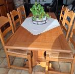 Eiken eetplaats/ kast en barkast/stoelen, Ophalen, Gebruikt