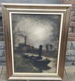 Aquarelle marine industriel signe Théo idserda, Ophalen