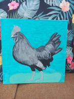Schilderij van kippen, Antiek en Kunst, Ophalen