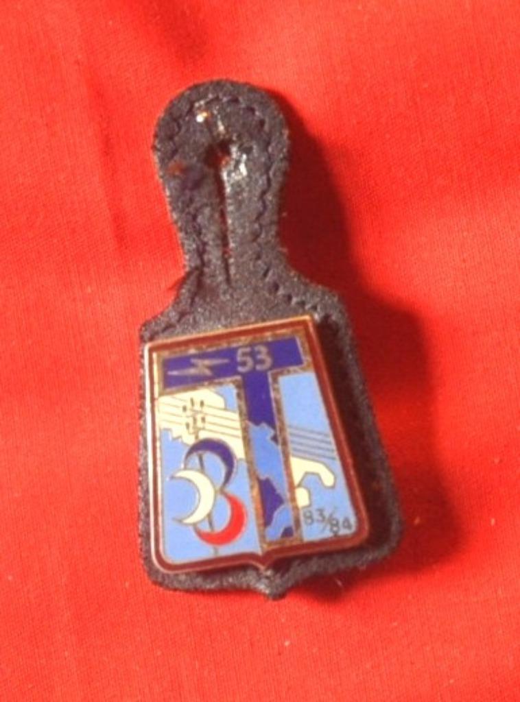 pucelle armée française 53eme régiment transmission 83-84, Collections, Enlèvement ou Envoi, Armée de terre, Emblème ou Badge
