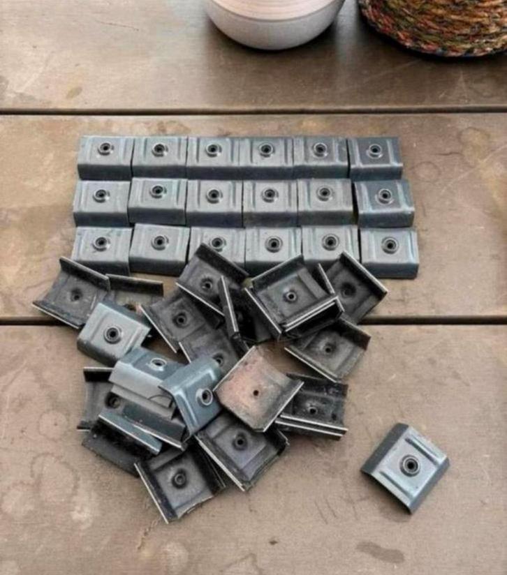 Steunbeugels zie fotos prelaqué epdm nieuw, Jardin & Terrasse, Clôtures de jardin, Neuf, Enlèvement