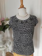 Stijlvolle t-shirt v/h merk Max Mara, Maat 38/40 (M), Zwart, Max Mara, Ophalen of Verzenden