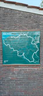 Oude schoolkaart Belgie, Antiek en Kunst, Ophalen of Verzenden
