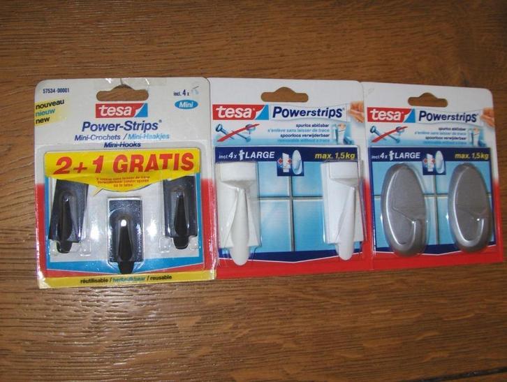 crochets adhésifs power-strips tesa, Huis en Inrichting, Woonaccessoires | Overige, Ophalen of Verzenden