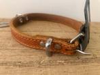 Lederen halsband in cognac-kleur, Dieren en Toebehoren, Ophalen, Nieuw