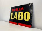 Panneau d'affichage en émail LABO, Enlèvement ou Envoi, Utilisé, Panneau publicitaire