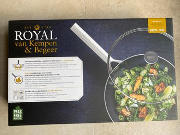 Royal van Kempen en Begeer - Wokpan met deksel - 28 CM beschikbaar voor biedingen