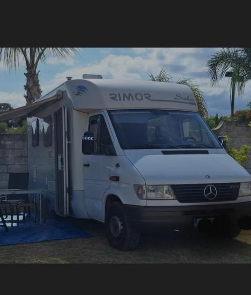 BLANCO GEKEURDE opgefriste Mercedes Rimor, Caravans en Kamperen, Mobilhomes, Particulier, tot en met 3, Half-integraal, Mercedes-Benz