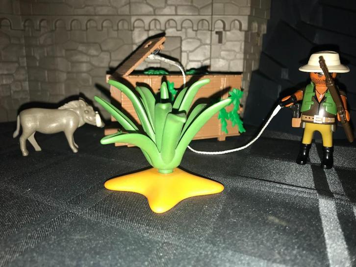 Playmobil 4833 Safari stroper met val en zwijn, Kinderen en Baby's, Speelgoed | Playmobil, Zo goed als nieuw, Complete set, Ophalen