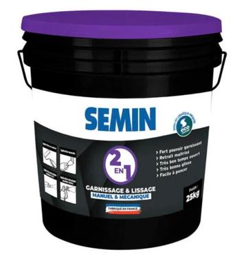 Semin 2-in-1 vul en afwerkpleister 25kg polymeerplamuur beschikbaar voor biedingen