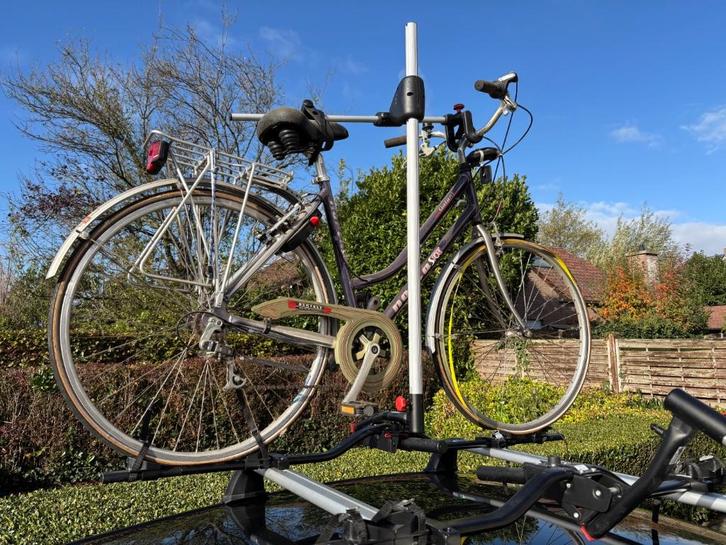 Fietsdragers voor dakrails, Auto diversen, Fietsendragers, Zo goed als nieuw, Fietsendrager-accessoire, 2 fietsen, Brede banden