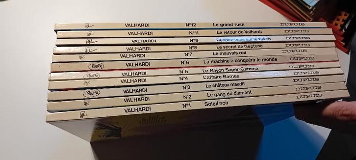 Lot Jean Valhardi – 11 BD Dupuis (N1 à 12, manque le 10), Livres, BD, Comme neuf, Série complète ou Série, Enlèvement ou Envoi