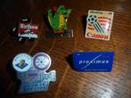 5 retro pins(royco,proximus,cup 94,marlboro,antenne2), Ophalen of Verzenden, Zo goed als nieuw