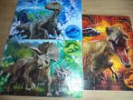 kinder complete Jurassic park puzzel 3 in 1, Ophalen of Verzenden, 10 tot 50 stukjes, Gebruikt, 2 tot 4 jaar