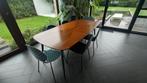 Vintage eettafel notenhout, Huis en Inrichting, Tafels | Eettafels, 50 tot 100 cm, Zo goed als nieuw, Vijf personen of meer, 150 tot 200 cm