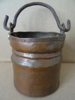Curiosa antieke vuurpot koffiebeker Franse leger 9cm 1880, Antiek en Kunst, Ophalen of Verzenden