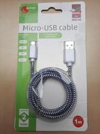 Micro-USB- kabel voor laden gsm en transfer van gegevens., Telecommunicatie, Mobiele telefoons | Toebehoren en Onderdelen, Ophalen