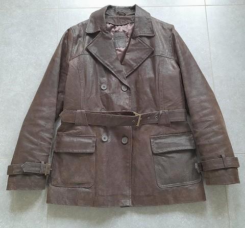 Bruine lederen vest, Vêtements | Femmes, Pulls & Gilets, Comme neuf, Taille 38/40 (M), Brun, Enlèvement ou Envoi