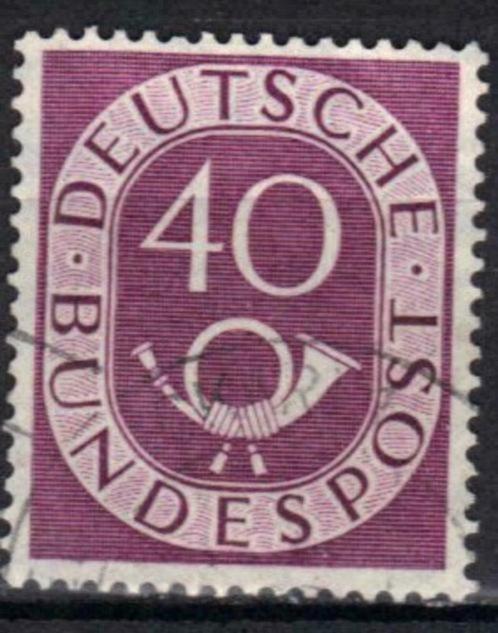 Duitsland Bundespost 1951-1952 - Yvert 19 - Posthoorn (ST), Postzegels en Munten, Postzegels | Europa | Duitsland, Gestempeld