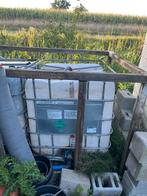 2 cubitainers 1000 liter met kraan, Ophalen, Kunststof, Gebruikt, Met kraantje