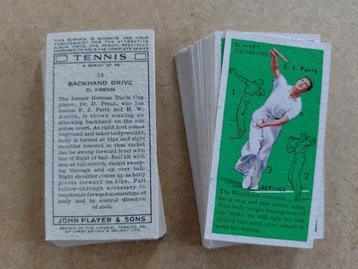 Tennis complete set 50 chromos John Player 1936 beschikbaar voor biedingen