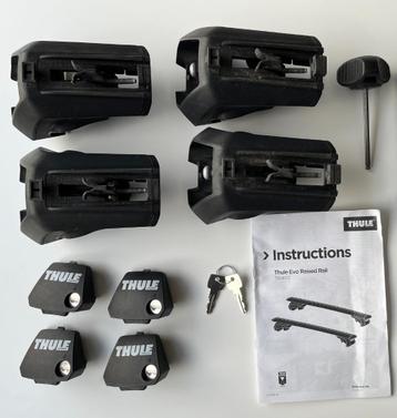 Thule voetset Evo Raised Rail 7104, Enlèvement, Utilisé