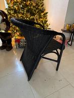 5 rotan design stoelen, merk Rohé, Ophalen, Zwart, Riet of Rotan, Zo goed als nieuw