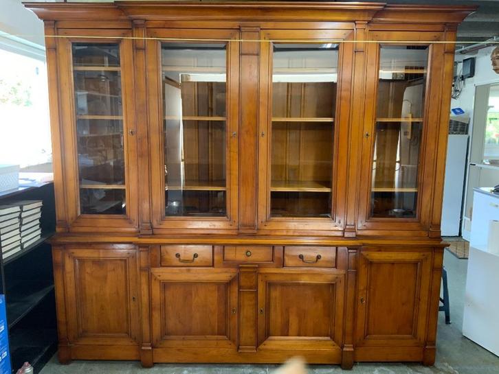Armoire bibliothèque 100% massive merisier de France, Maison & Meubles, Armoires | Bibliothèques, Comme neuf, 200 cm ou plus, 200 cm ou plus